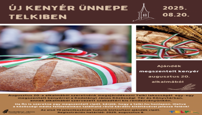 Új kenyér ünnepe - Ön szeretne egy megszentelt cipót?