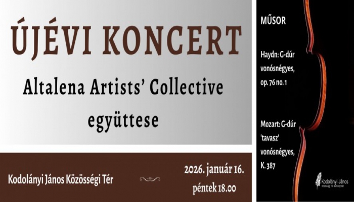 Újévi koncert a közösségi térben