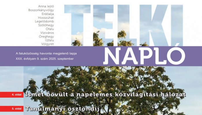 Friss hírek, ajánlók: lapozza át az első őszi Telki Naplót!