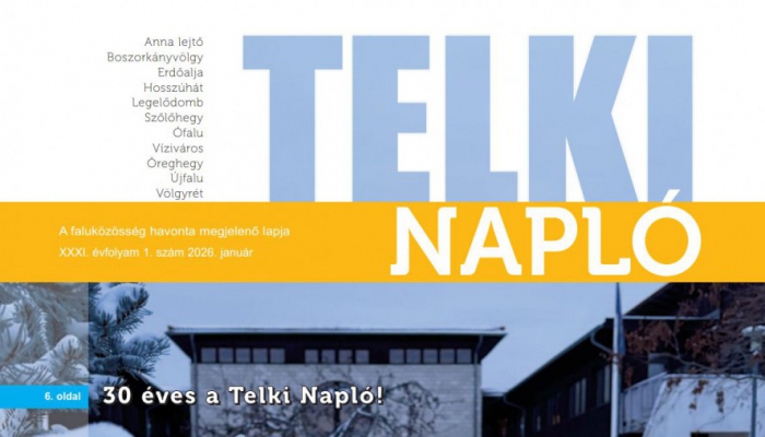 Íme, a 30 éves Telki Napló idei első száma!