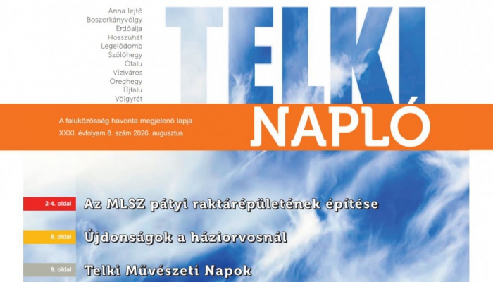 Hírek egy csokorban - íme, a friss Telki Napló!