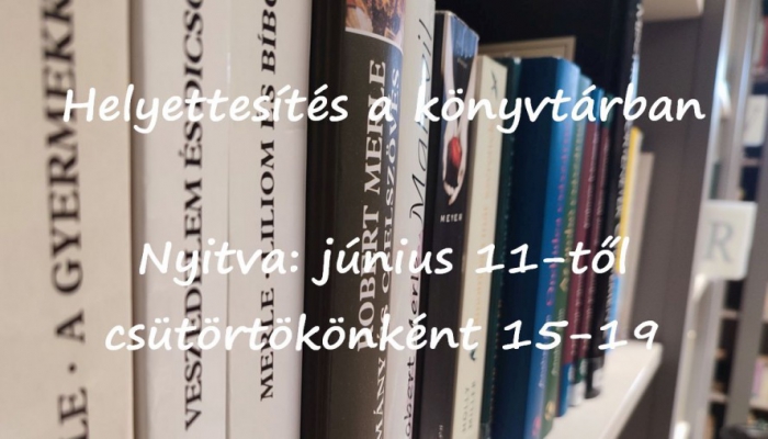 Helyettesítés a könyvtárban