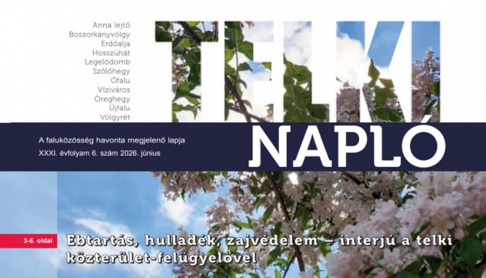 Lapozza át a júniusi Telki Naplót online!