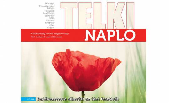 Telki Napló: lapozza át friss, júniusi számunk!