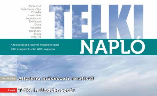 Megjelent a friss Napló - legfőbb telki híreink egy helyen!