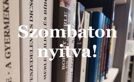 Szombaton délelőtt nyitva lesz a könyvtár