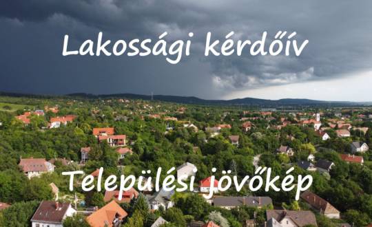 Kérdőív: településfejlesztési és -rendezési jövőkép