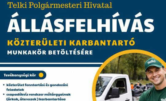 Jelentkezzen közterületi karbantartónak!