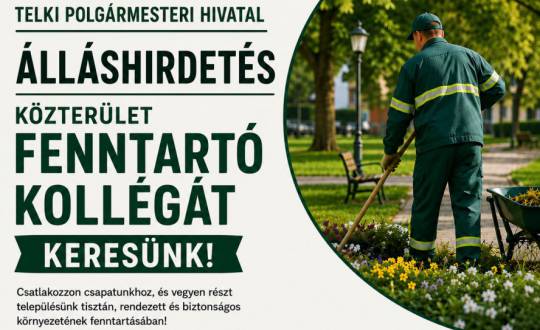 Közterület-fenntartó kollégát keresünk!