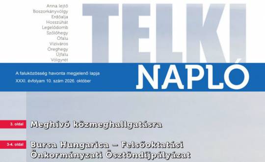 Mi újság Telkiben? Kerüljön képbe a Napló friss számával!